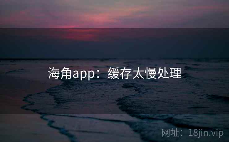 海角app:缓存太慢处理 第1张 海角app:缓存太慢处理 第1张